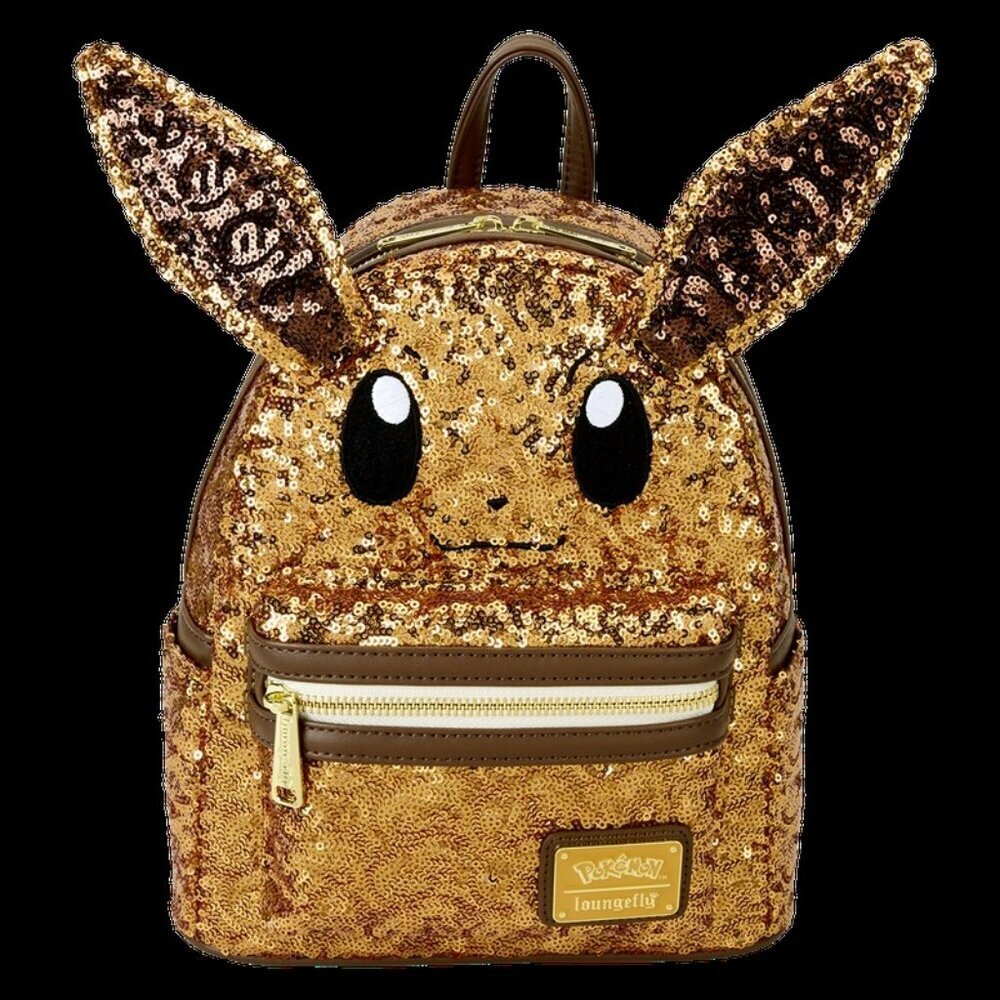 Loungefly Pokémon Exclusive Eevee Sequin Cosplay Mini Backpack NWT​